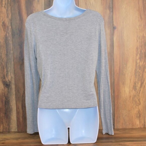 Fitz & Eddi Buckle Long Sleeve Button Up Blouse Shirt Gray Small - Picture 2 of 4